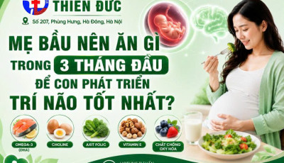 MẸ BẦU NÊN ĂN GÌ TRONG 3 THÁNG ĐẦU ĐỂ CON PHÁT TRIỂN TRÍ NÃO TỐT NHẤT?