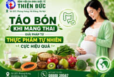 TÁO BÓN KHI MANG THAI – GIẢI PHÁP TỪ THỰC PHẨM TỰ NHIÊN CỰC HIỆU QUẢ