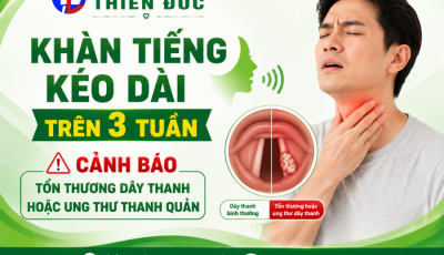 KHÀN TIẾNG KÉO DÀI TRÊN 3 TUẦN: CẢNH BÁO TỔN THƯƠNG DÂY THANH HOẶC UNG THƯ THANH QUẢN