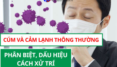 CÚM VÀ CẢM LẠNH THÔNG THƯỜNG: PHÂN BIỆT, DẤU HIỆU, XỬ TRÍ
