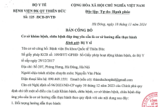 Bản công bố cơ sở khám bệnh, chữa bệnh đáp ứng yêu cầu là cơ sở hướng dẫn thực hành