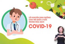 LỜI KHUYÊN DINH DƯỠNG CHO TRẺ DƯỚI 2 TUỔI TRONG MÙA DỊCH COVID 19