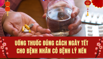 UỐNG THUỐC ĐÚNG CÁCH NGÀY TẾT CHO NHỮNG BỆNH NHÂN CÓ BỆNH LÝ NỀN