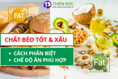 CHẤT BÉO TỐT VÀ XẤU: CÁCH PHÂN BIỆT, CHẾ ĐỘ ĂN PHÙ HỢP
