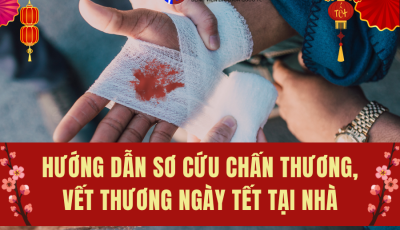 HƯỚNG DẪN SƠ CỨU CHẤN THƯƠNG, VẾT THƯƠNG TẠI NHÀ TRONG NGÀY TẾT