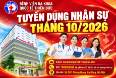 THÔNG TIN TUYỂN DỤNG NHÂN SỰ THÁNG 10/2026