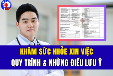 KHÁM SỨC KHỎE XIN VIỆC: QUY TRÌNH VÀ NHỮNG ĐIỀU CẦN LƯU Ý