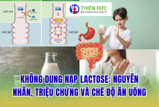 KHÔNG DUNG NẠP LACTOSE: NGUYÊN NHÂN, TRIỆU CHỨNG VÀ CHẾ ĐỘ ĂN UỐNG KHOA HỌC