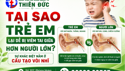 TẠI SAO TRẺ EM DỄ BỊ VIÊM TAI GIỮA HƠN NGƯỜI LỚN? SỰ KHÁC BIỆT NẰM Ở CẤU TẠO VÒI NHĨ