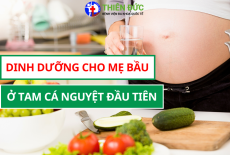 DINH DƯỠNG CHO BÀ BẦU Ở TAM CÁ NGUYỆT ĐẦU TIÊN