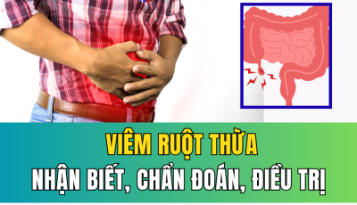 VIÊM RUỘT THỪA: DẤU HIỆU NHẬN BIẾT, CHẨN ĐOÁN VÀ PHƯƠNG PHÁP ĐIỀU TRỊ