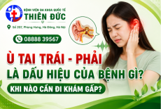 Ù TAI TRÁI, PHẢI LÀ DẤU HIỆU CỦA BỆNH GÌ? KHI NÀO CẦN ĐI KHÁM GẤP?