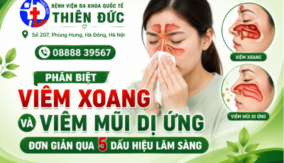 PHÂN BIỆT VIÊM XOANG VÀ VIÊM MŨI DỊ ỨNG QUA 5 DẤU HIỆU LÂM SÀNG