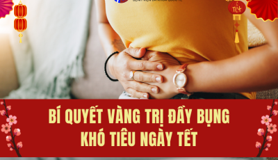 BÍ QUYẾT VÀNG TRỊ ĐẦY BỤNG, KHÓ TIÊU NGÀY TẾT
